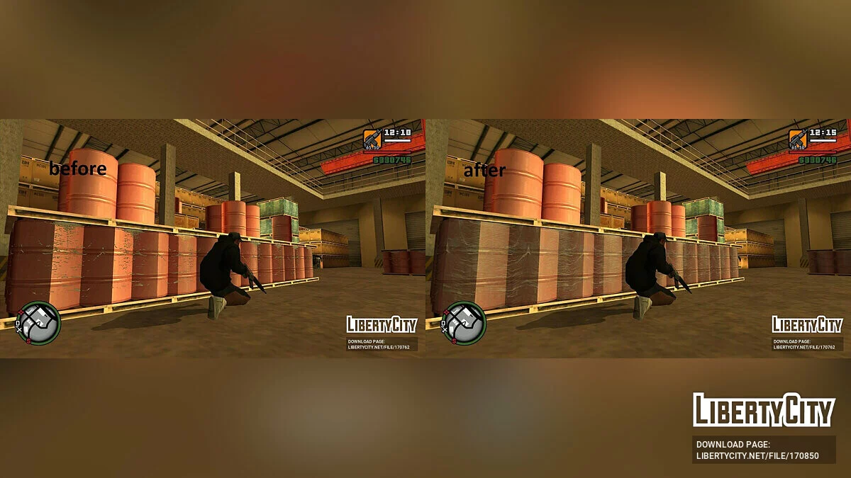 Пак различных исправлений для текстур / GTA San Andreas