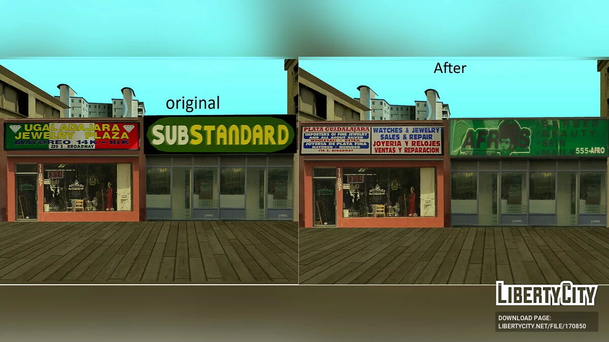 Пак различных исправлений для текстур / GTA San Andreas