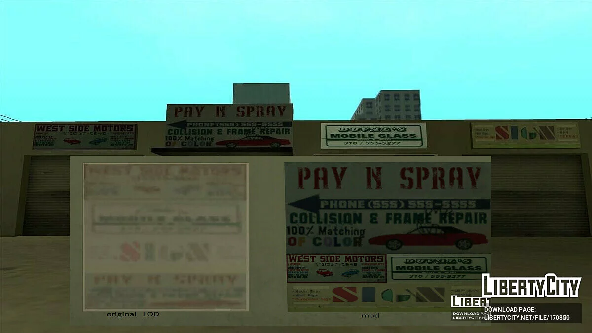 Пак различных исправлений для текстур / GTA San Andreas