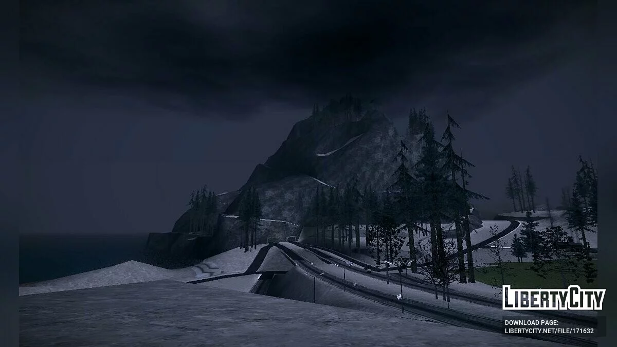 Зима в Angel Pine / GTA San Andreas