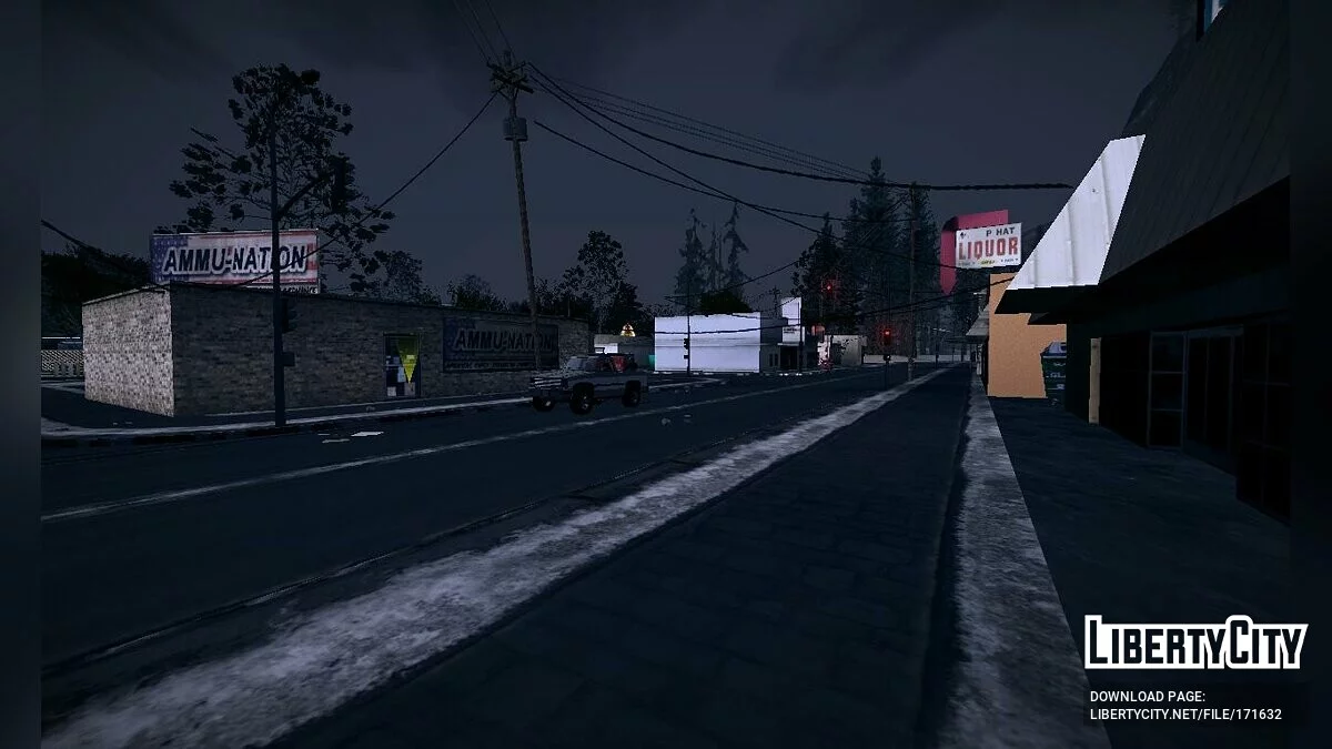 Зима в Angel Pine / GTA San Andreas