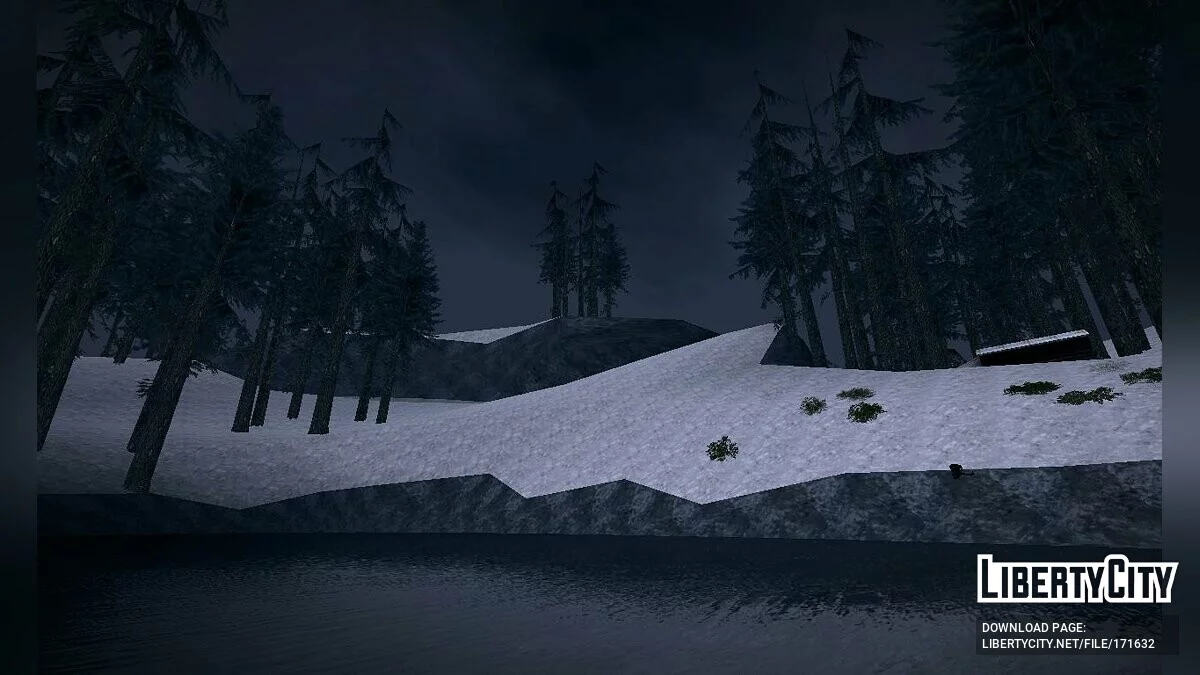 Зима в Angel Pine / GTA San Andreas