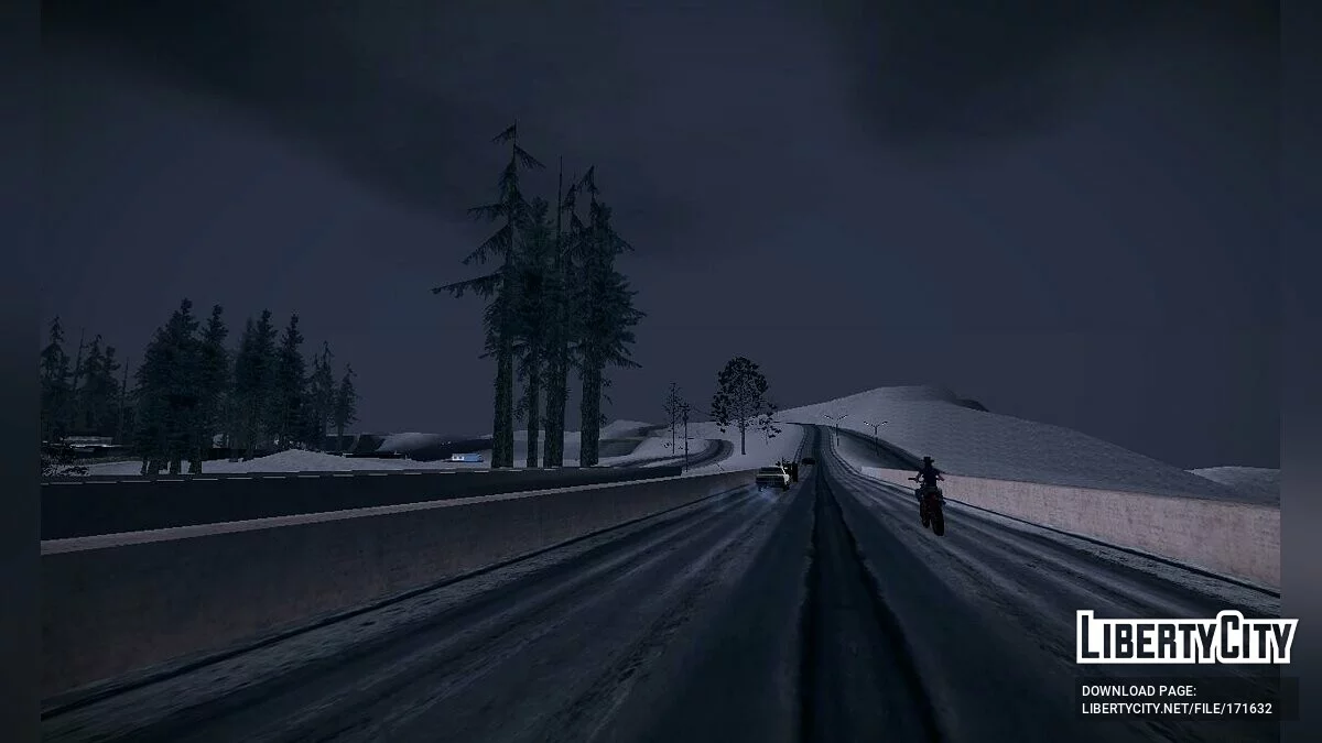 Зима в Angel Pine / GTA San Andreas