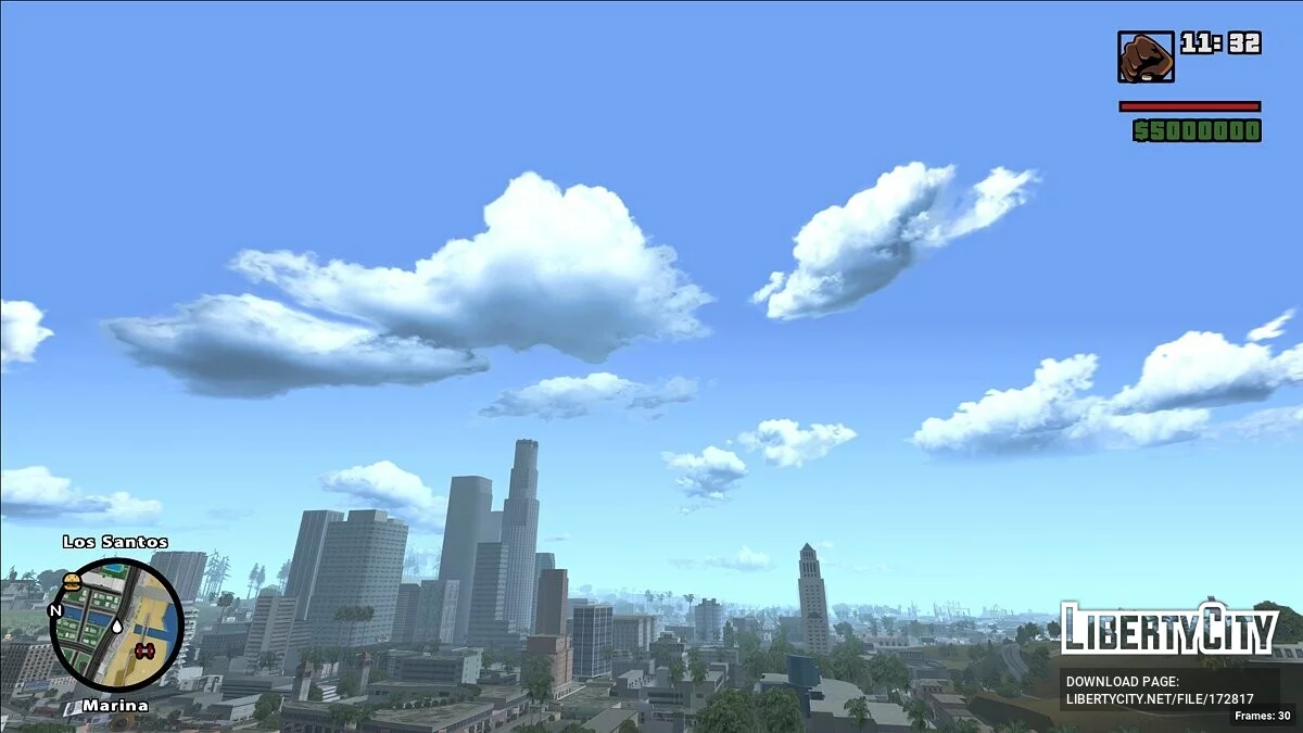 4K Небо и звезды - New Sky and Stars / GTA San Andreas
