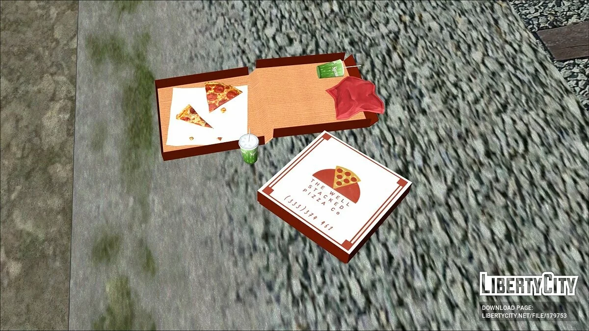 HD Остатки пиццы / GTA San Andreas