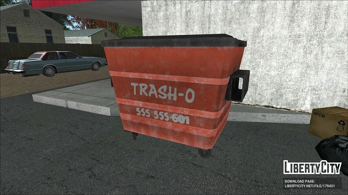 HD Пак мусорных вёдер / GTA San Andreas