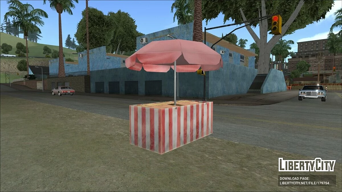 HD Прилавок с зонтиком / GTA San Andreas