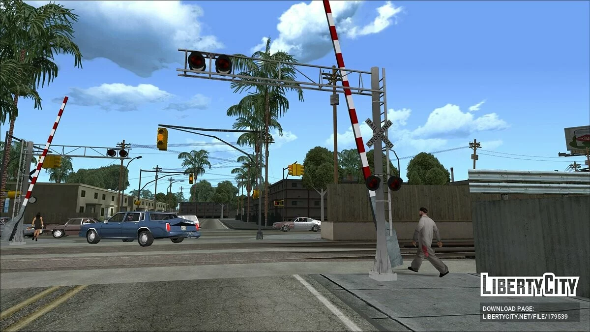 HD Железнодорожный знак / GTA San Andreas