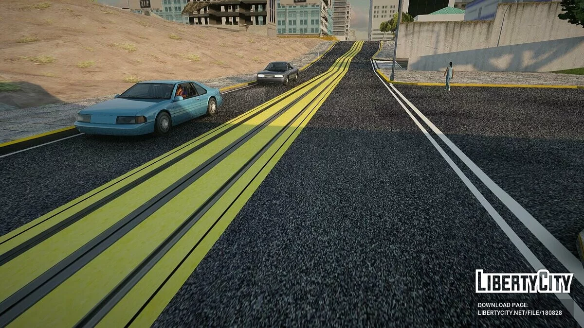 Новые текстуры дороги в Сан-Фиерро / GTA San Andreas