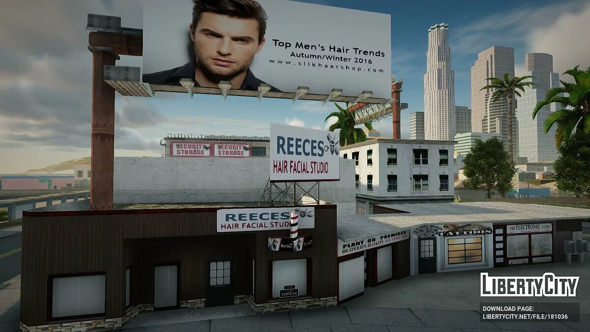 Новые текстуры тату-салона и барбершопа / GTA San Andreas