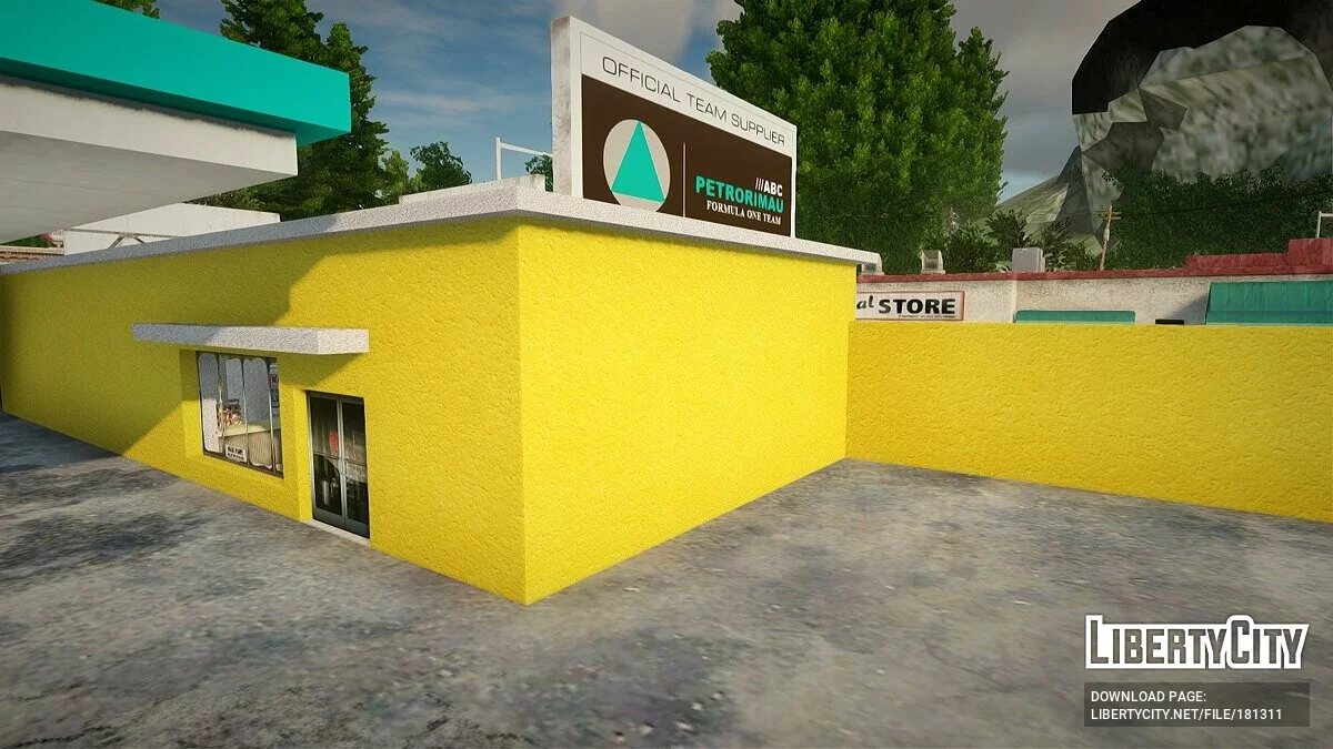 Новые текстуры заправки в Диллимур / GTA San Andreas