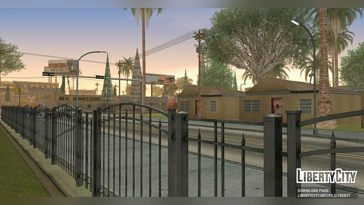 HD 3D Металлический забор / GTA San Andreas