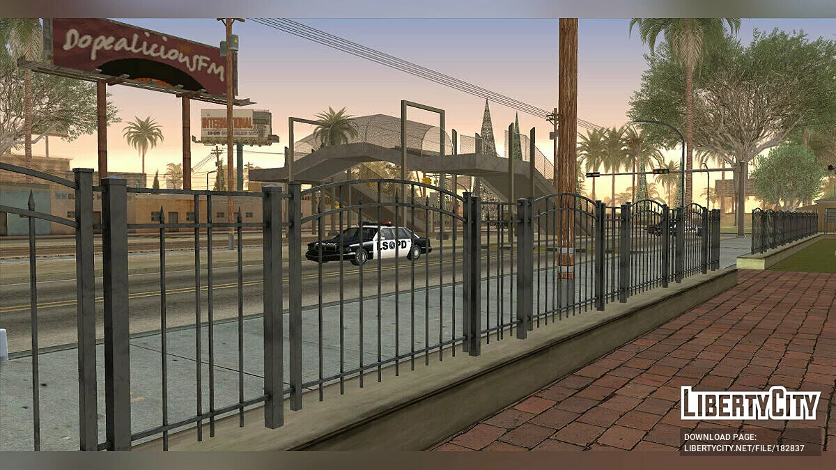 HD 3D Металлический забор / GTA San Andreas