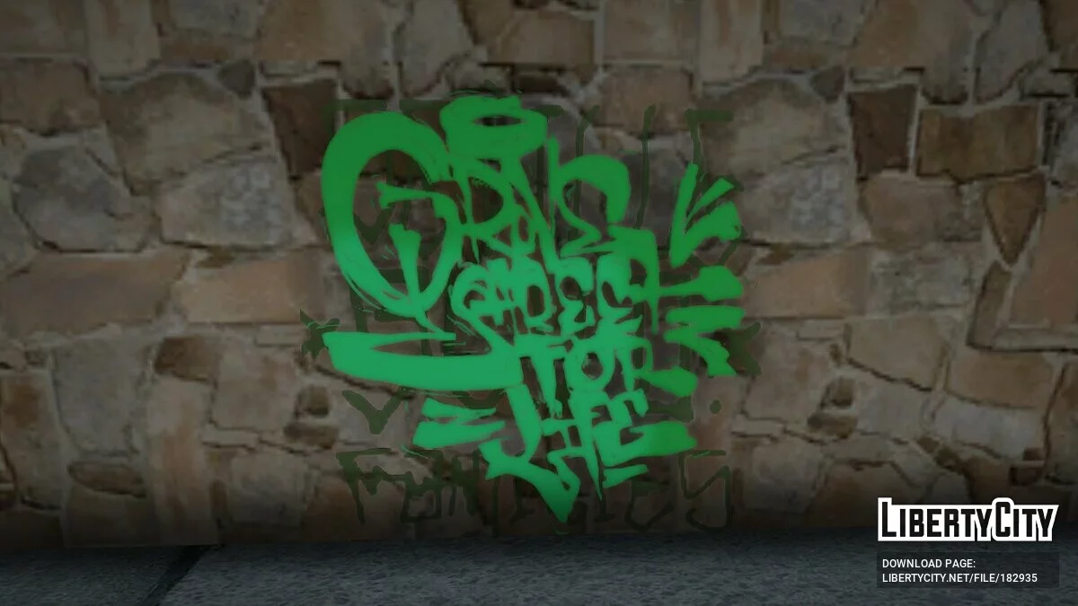 Новое граффити Grove Street / GTA San Andreas