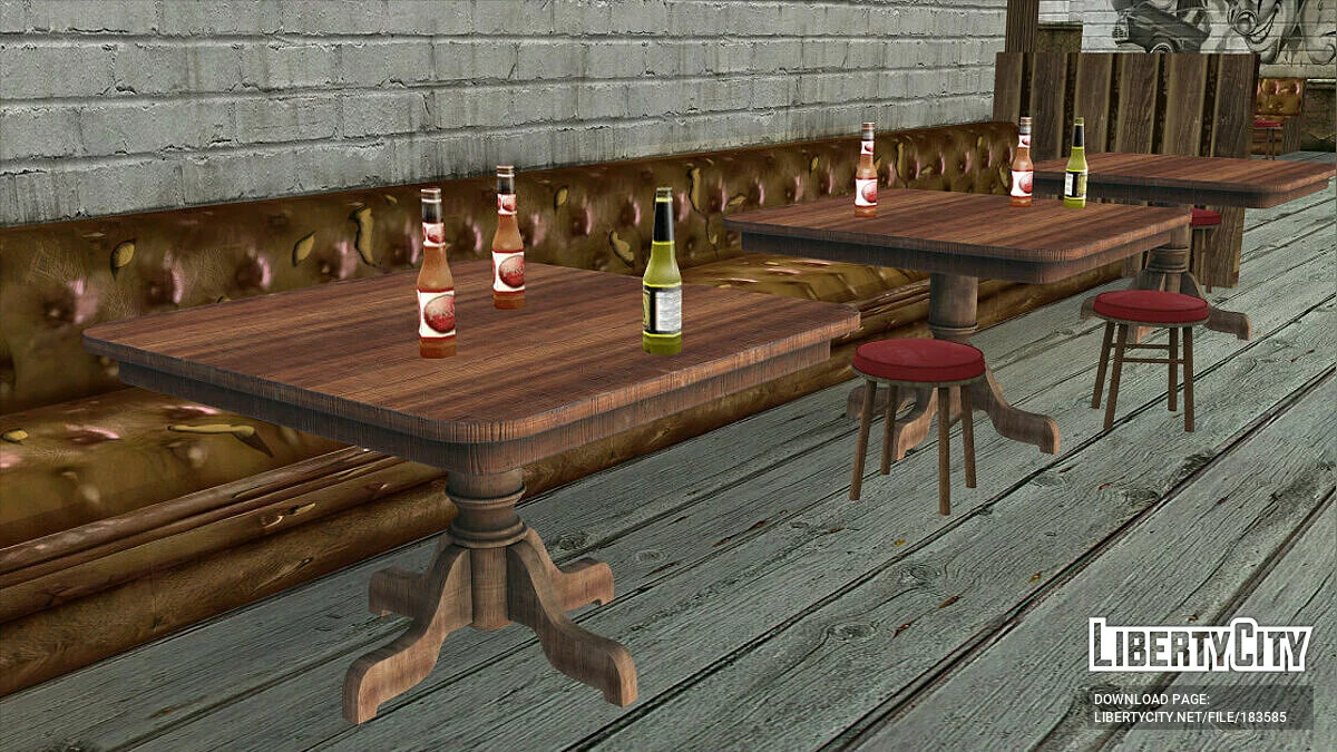 HD Столы и стулья в барах / GTA San Andreas