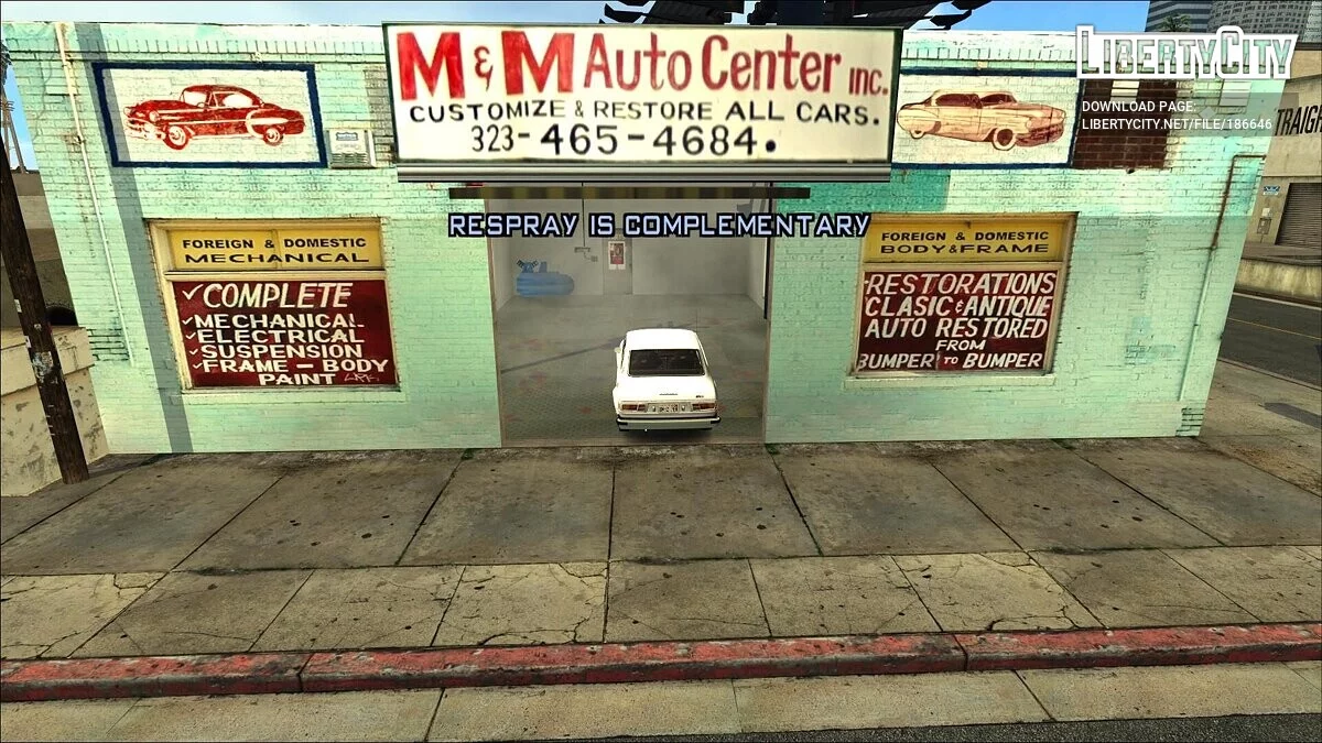 Pay 'N' Spray из Лос-Анджелеса 1992 года / GTA San Andreas