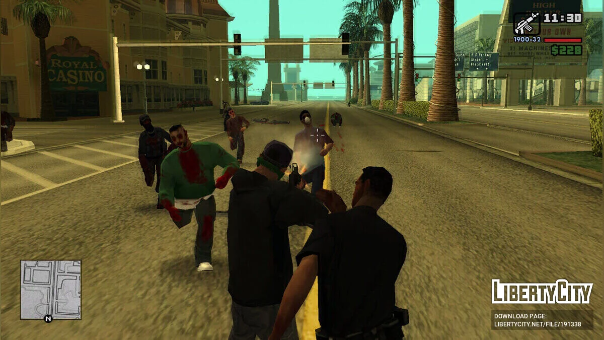 Бумажная карта на радаре / GTA San Andreas