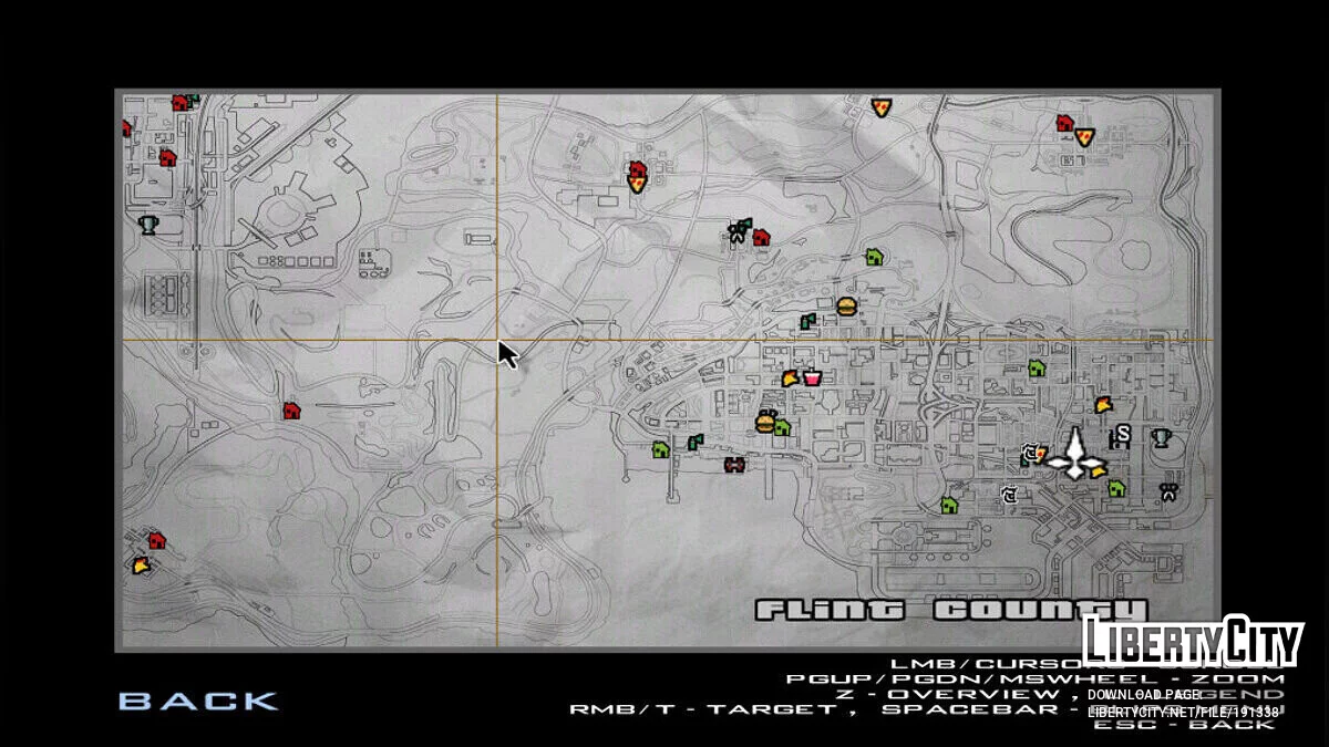 Бумажная карта на радаре / GTA San Andreas