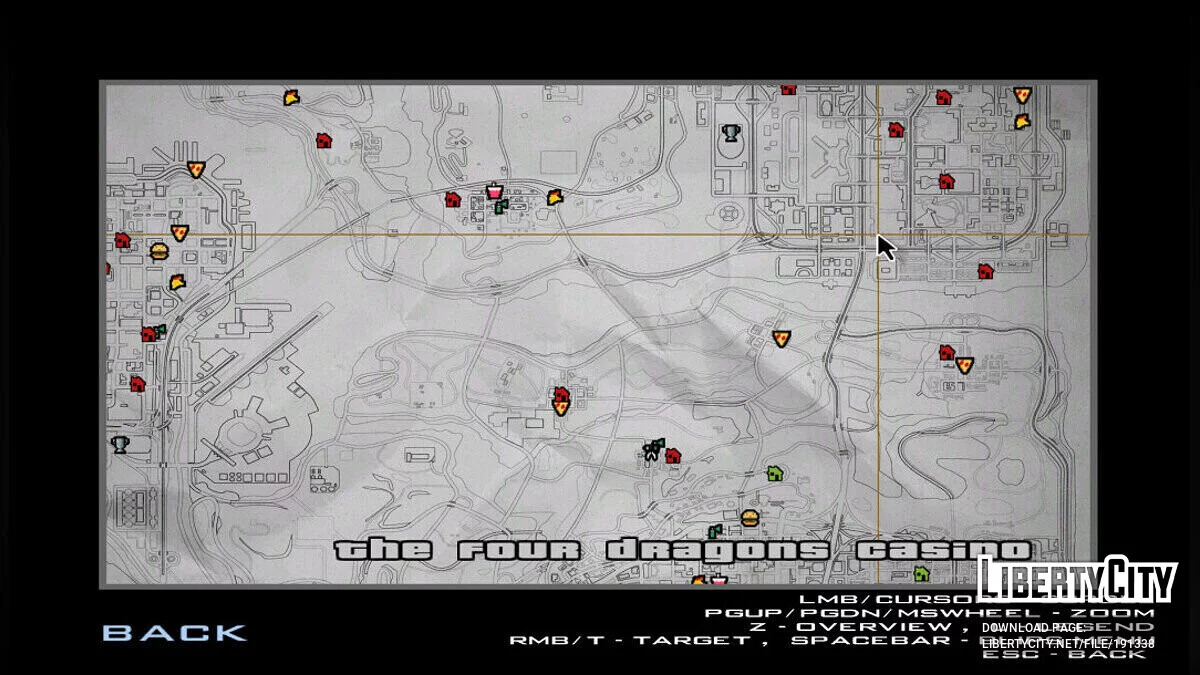 Бумажная карта на радаре / GTA San Andreas