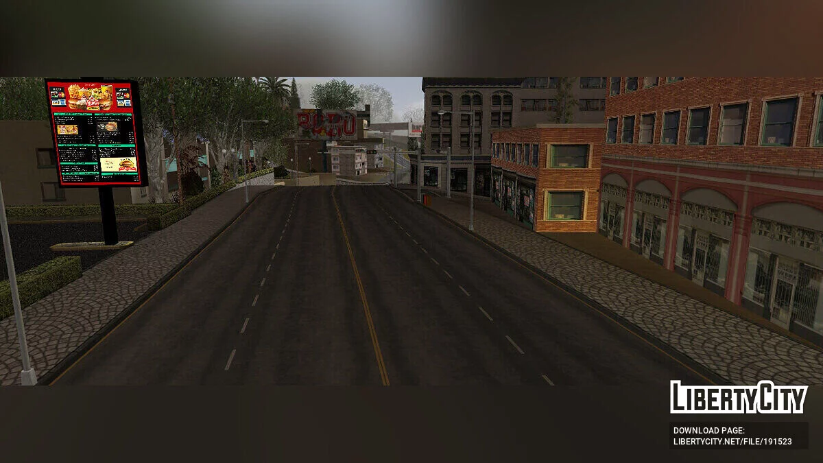Дороги с трещинами и заплатками / GTA San Andreas