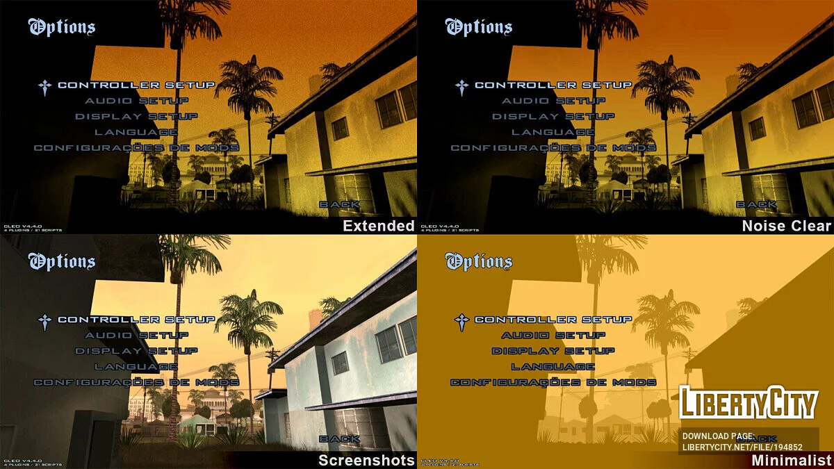 Ремейк фонов в меню / GTA San Andreas