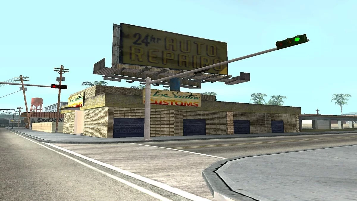 Los Santos Customs из GTA 5 / GTA San Andreas