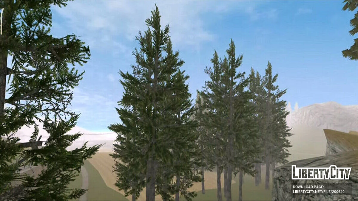 Растительность в стиле GTA 5 (Project V_Vegetation) / GTA San Andreas