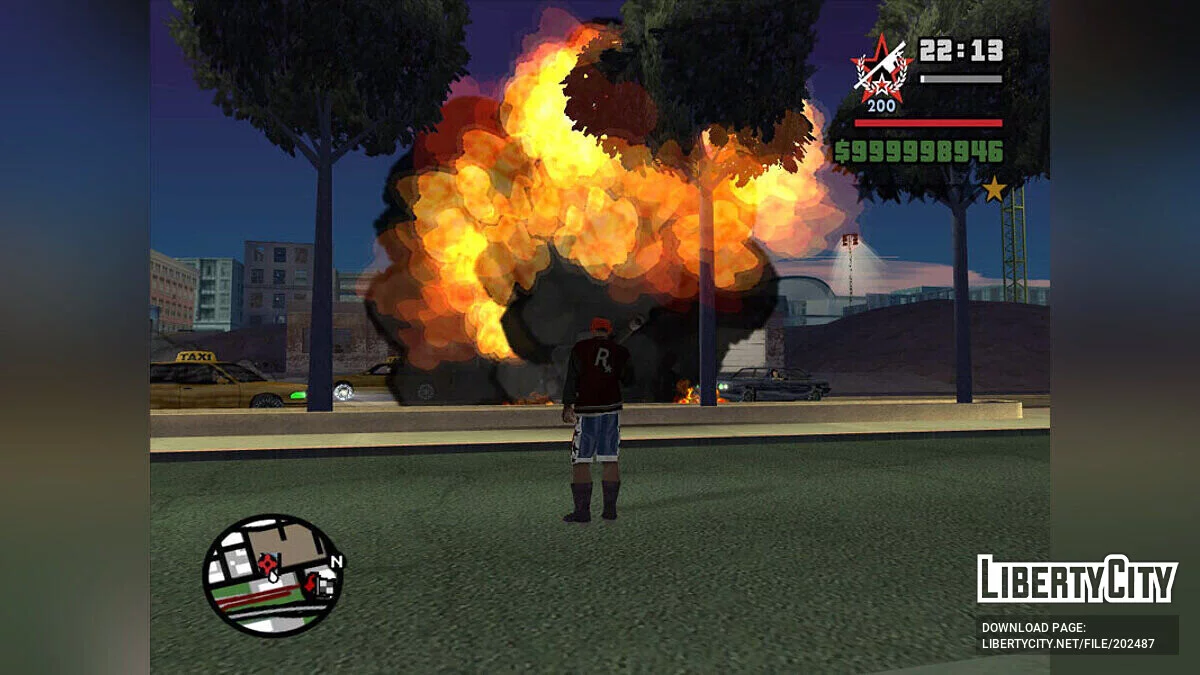 Мультяшные эффекты из игры Bad Day / GTA San Andreas