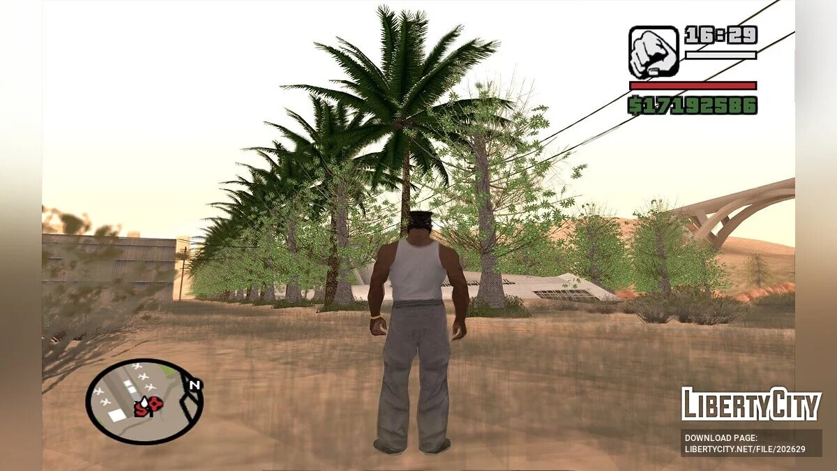 Деревья и пальмы высокого качества / GTA San Andreas