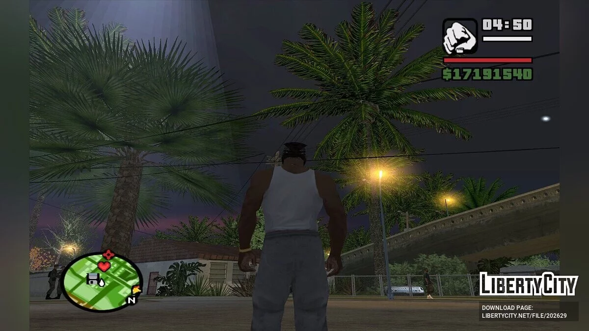 Деревья и пальмы высокого качества / GTA San Andreas
