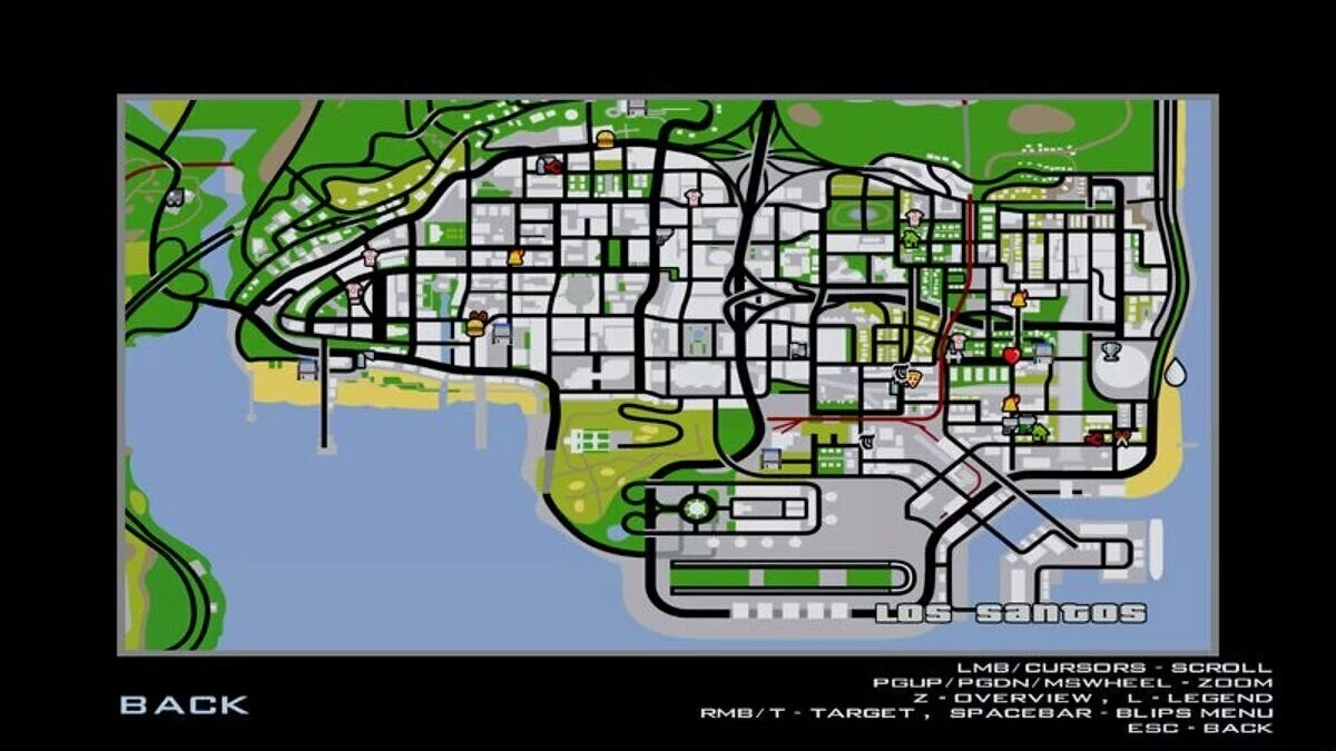 HD интерфейс, худ и карта / GTA San Andreas