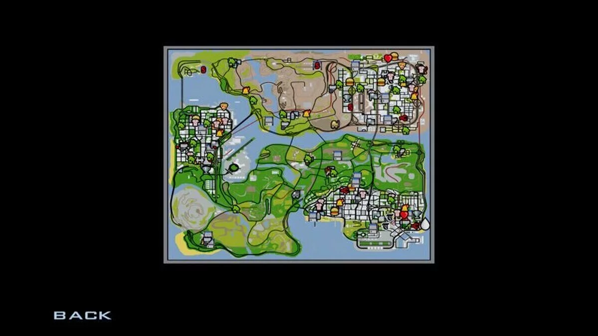 HD интерфейс, худ и карта / GTA San Andreas