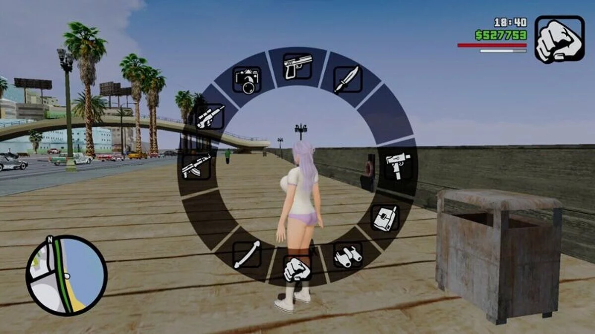 HD интерфейс, худ и карта / GTA San Andreas