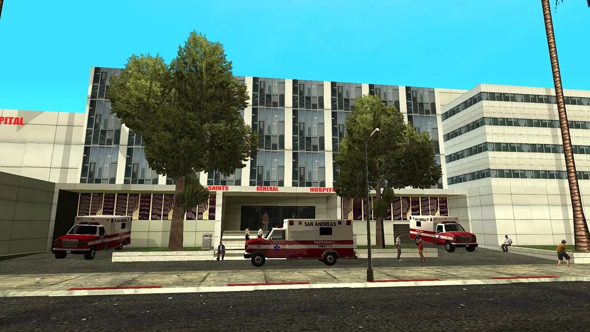 Госпиталь в стиле GTA 5 / GTA San Andreas
