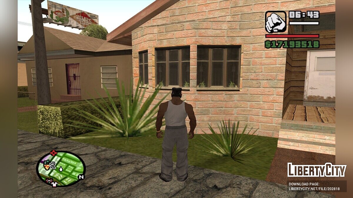 Скачать Новый дом Биг Смоука для GTA San Andreas