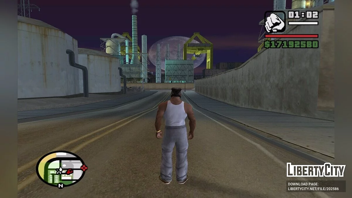 Реалистичная большая луна / GTA San Andreas