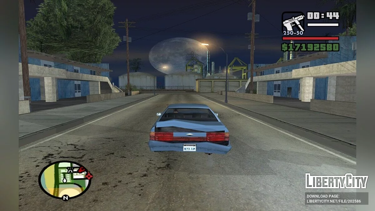 Реалистичная большая луна / GTA San Andreas