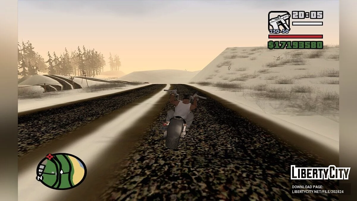 Зимняя сельская местность / GTA San Andreas