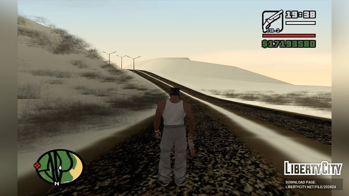 Зимняя сельская местность / GTA San Andreas