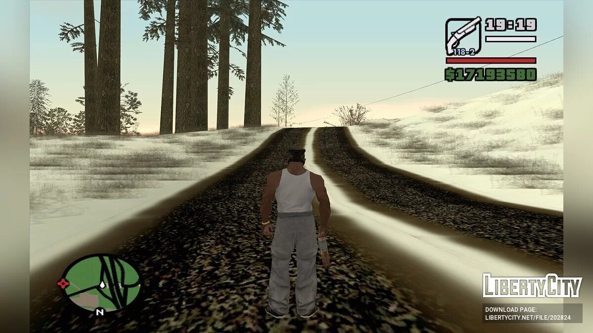 Зимняя сельская местность / GTA San Andreas