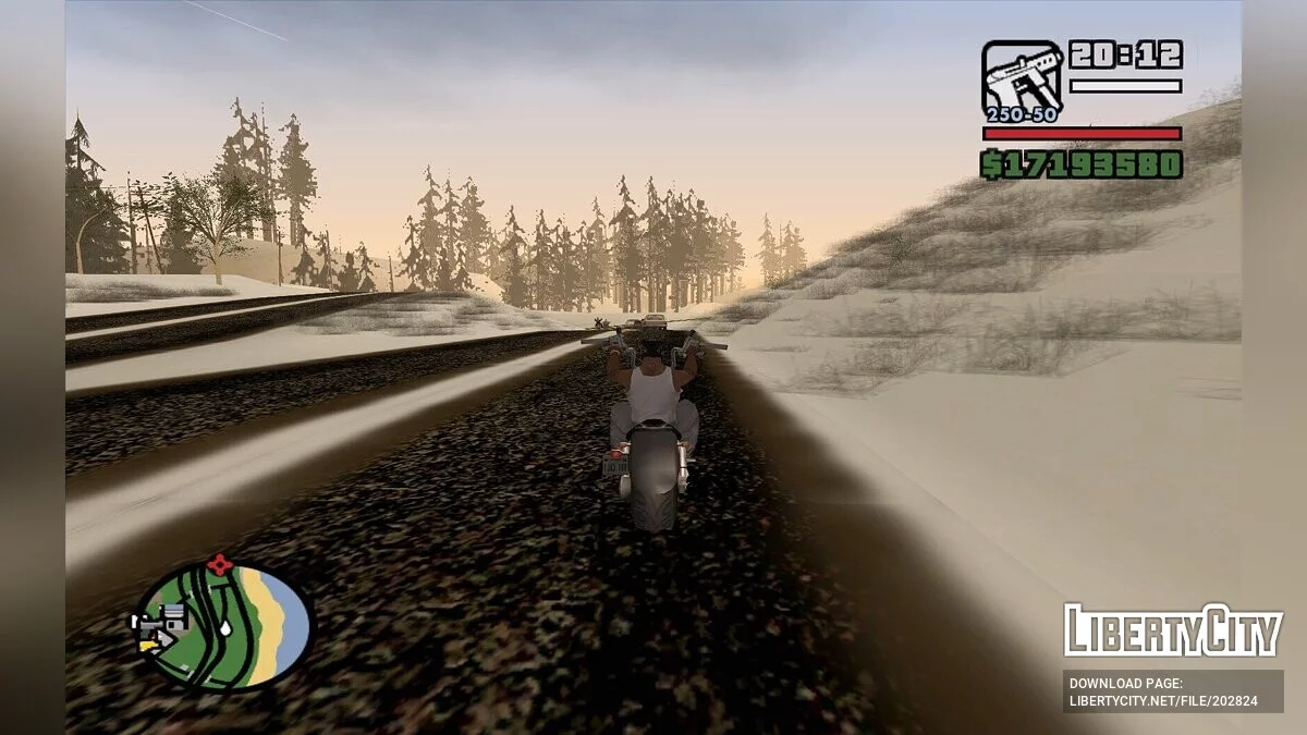 Зимняя сельская местность / GTA San Andreas