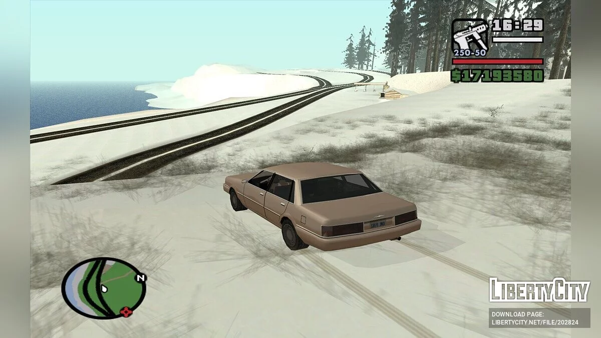 Зимняя сельская местность / GTA San Andreas