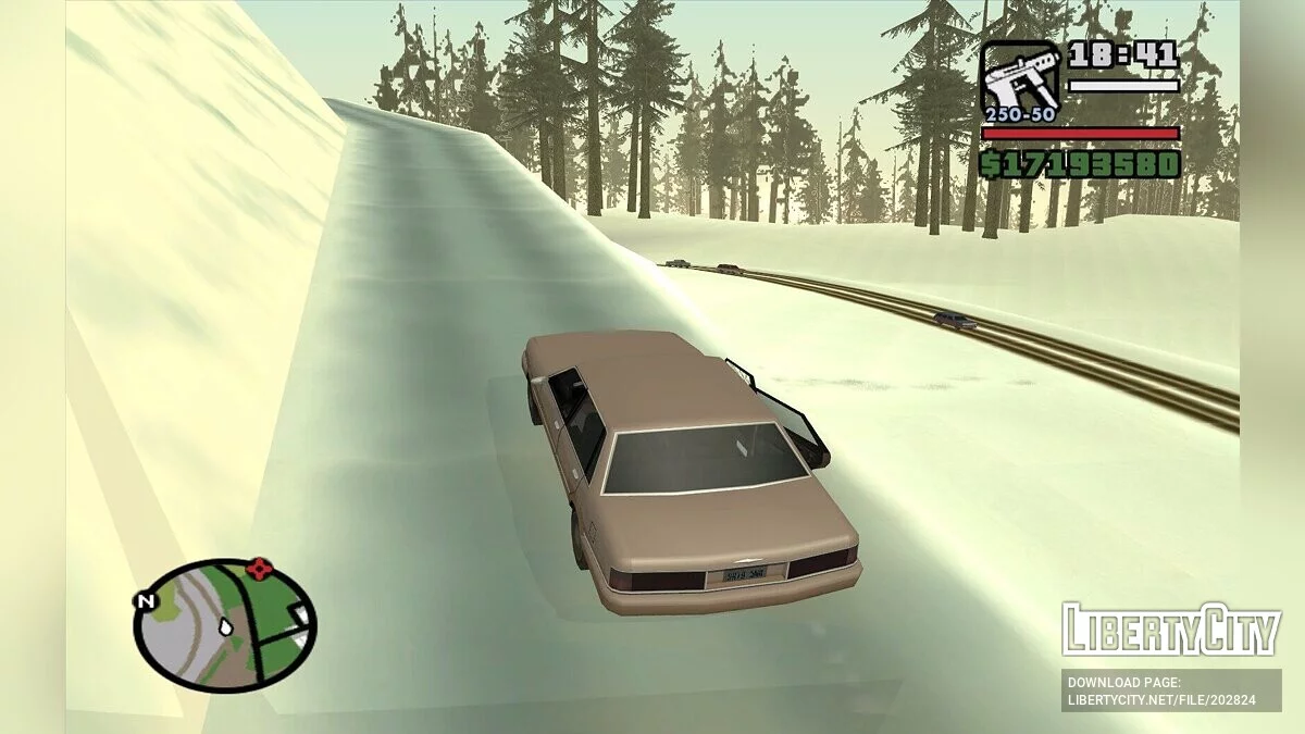 Зимняя сельская местность / GTA San Andreas