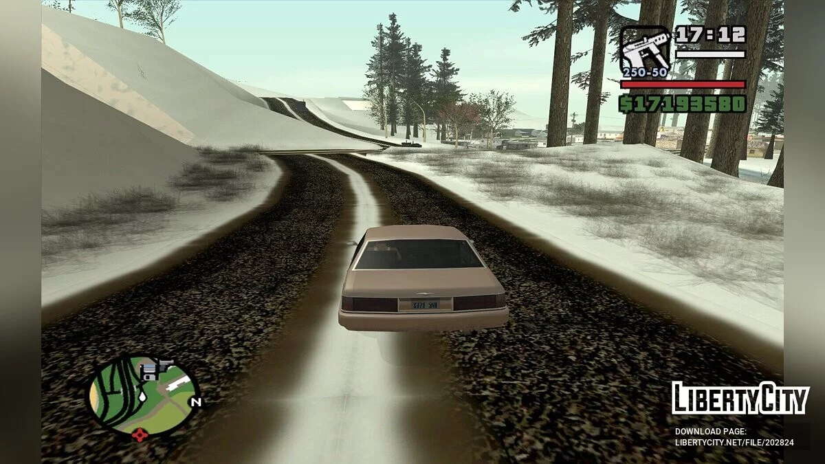 Зимняя сельская местность / GTA San Andreas
