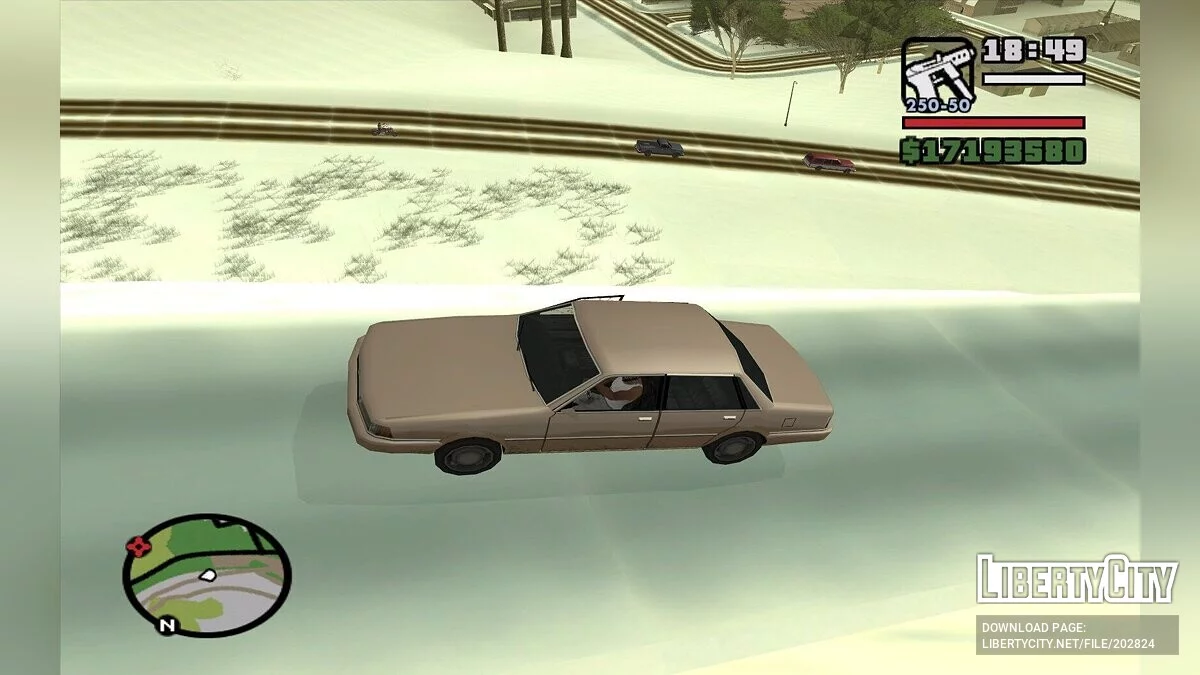 Зимняя сельская местность / GTA San Andreas
