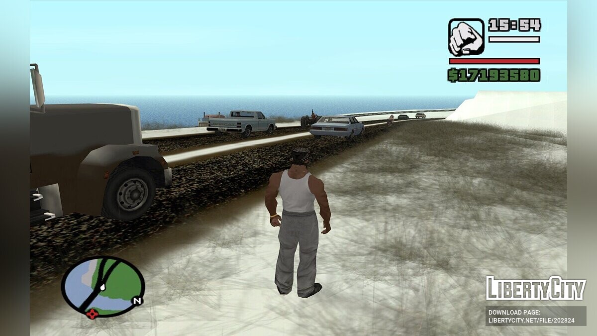 Скачать Зимняя сельская местность для GTA San Andreas