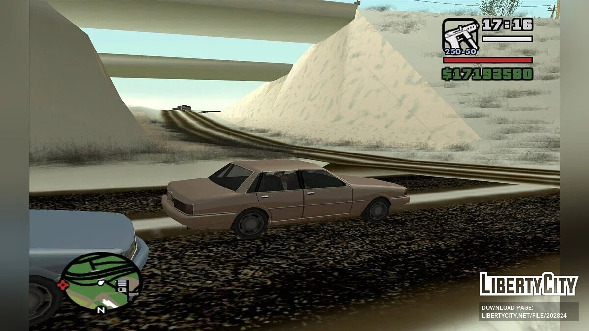 Зимняя сельская местность / GTA San Andreas