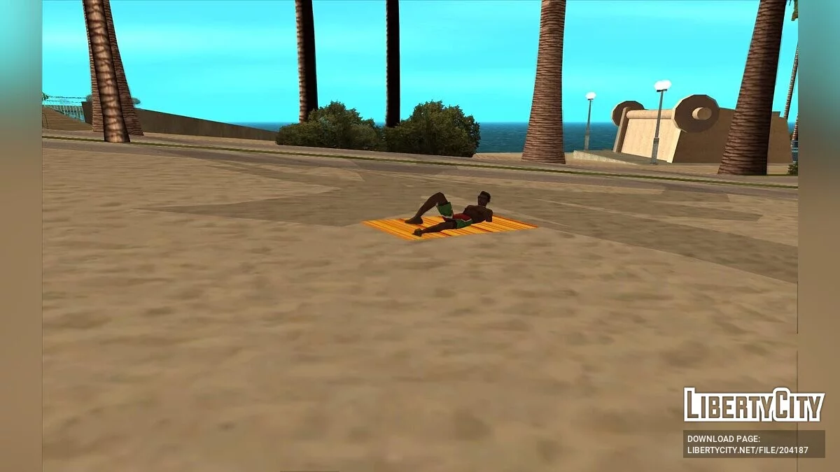 Пляжные полотенца в HD / GTA San Andreas