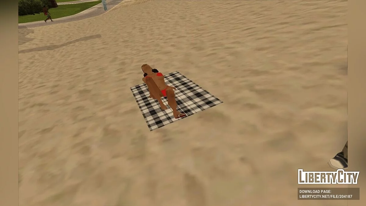 Пляжные полотенца в HD / GTA San Andreas