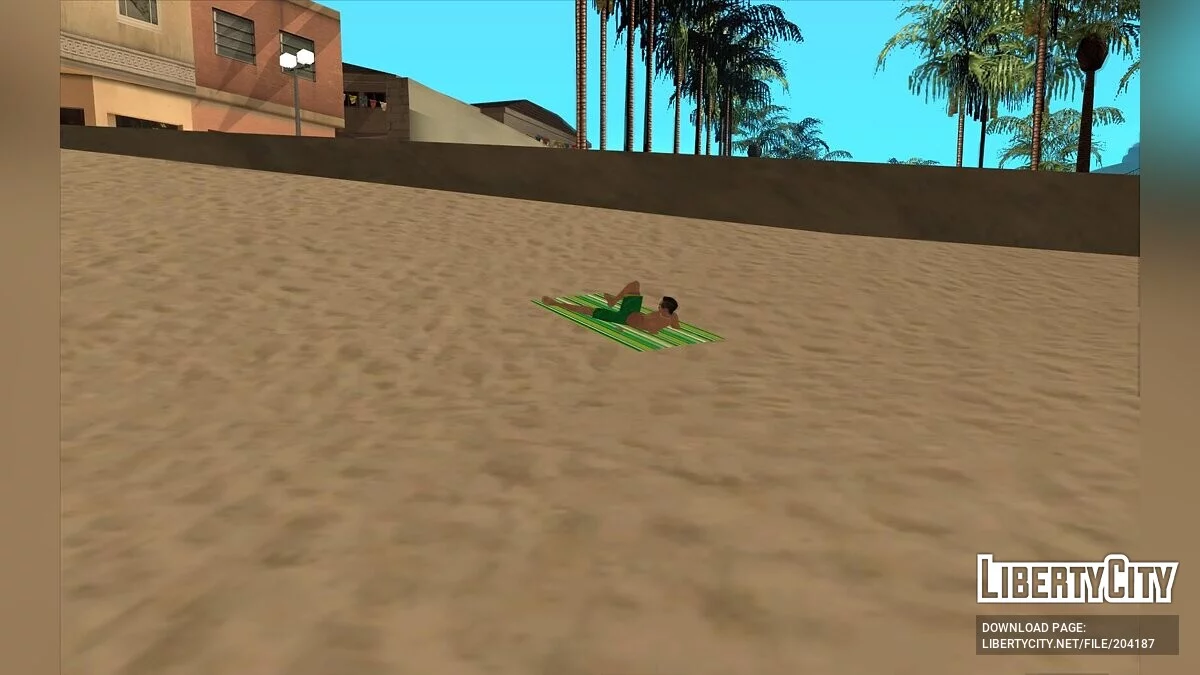 Пляжные полотенца в HD / GTA San Andreas